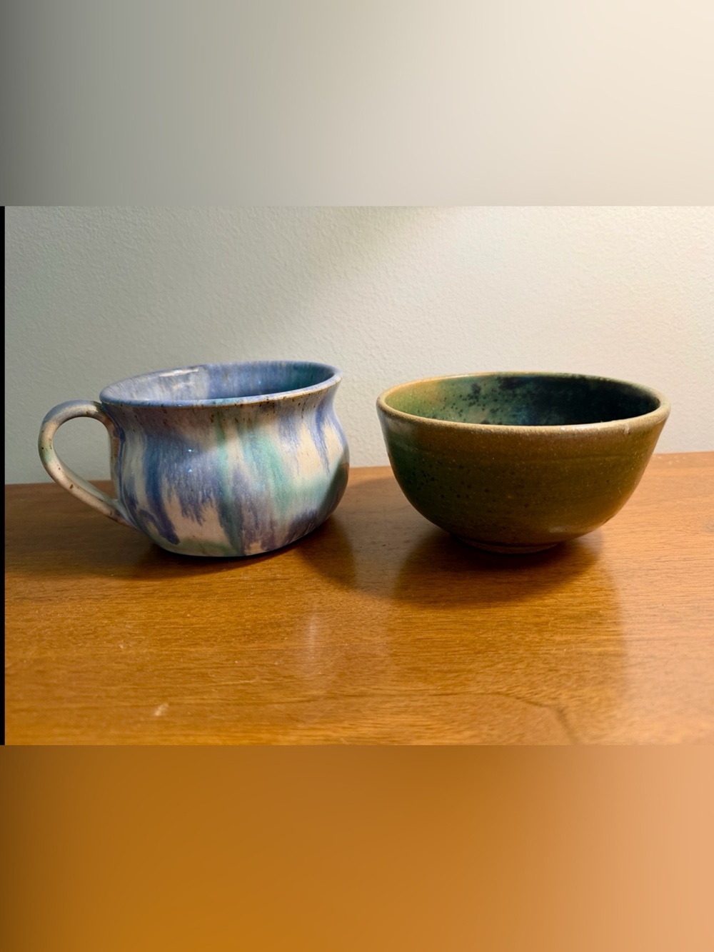 Studio Pottery Large Mug & Small Bowl